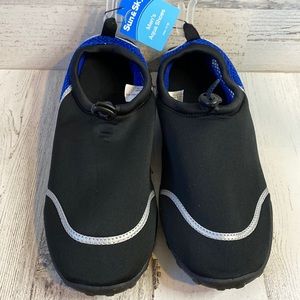 Mens Water Shoes Black/Blue Size L (11/12) NEW